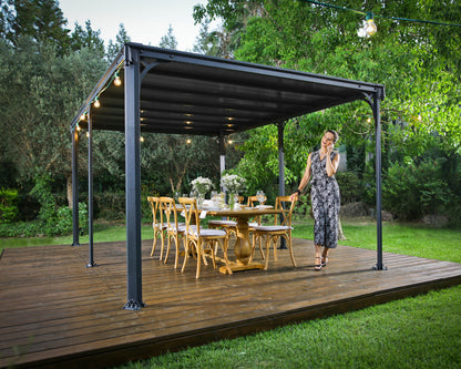 Canopia by Palram Milano 10' x 14' Grey/Bronze Gazebo