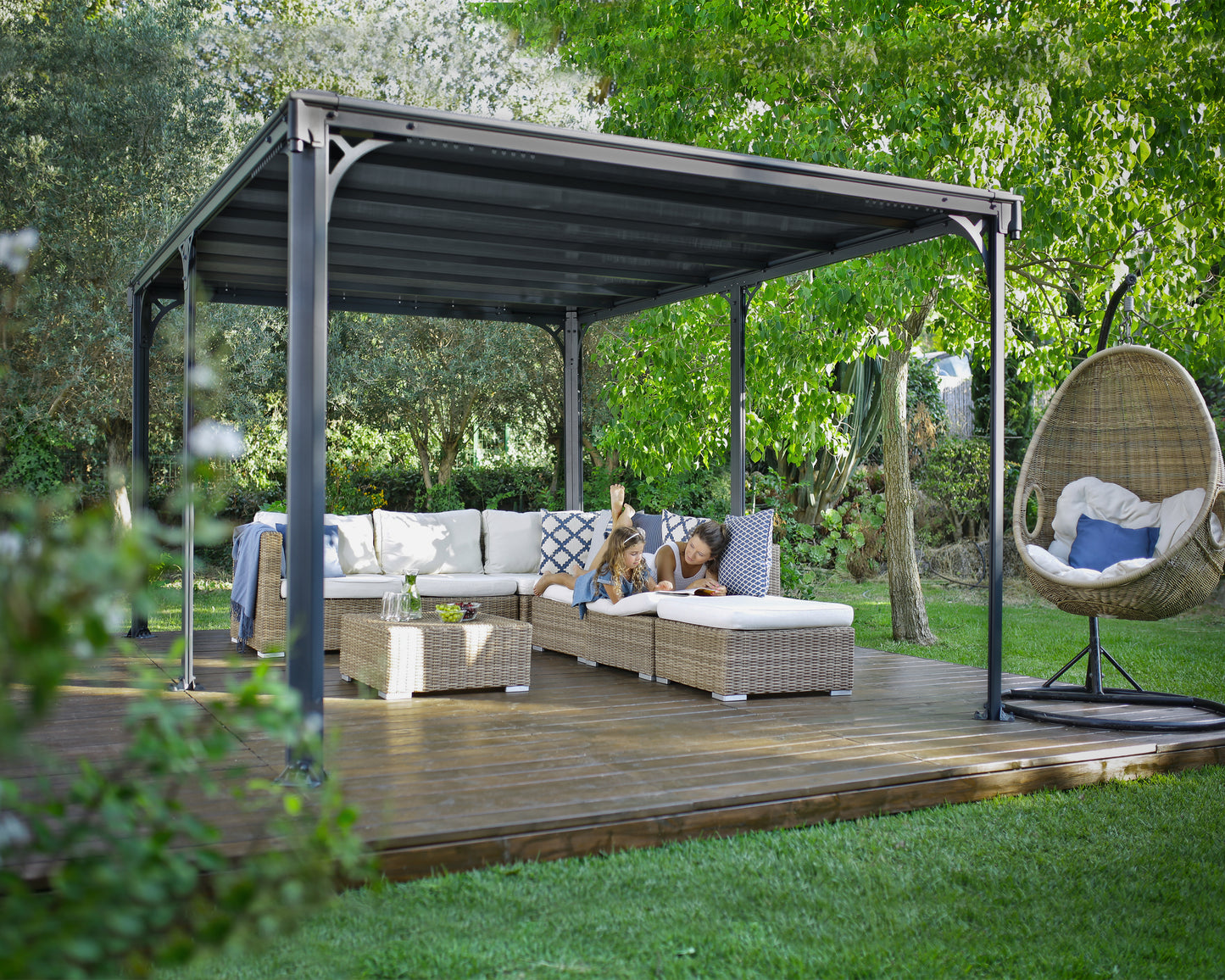 Canopia by Palram Milano 10' x 14' Grey/Bronze Gazebo