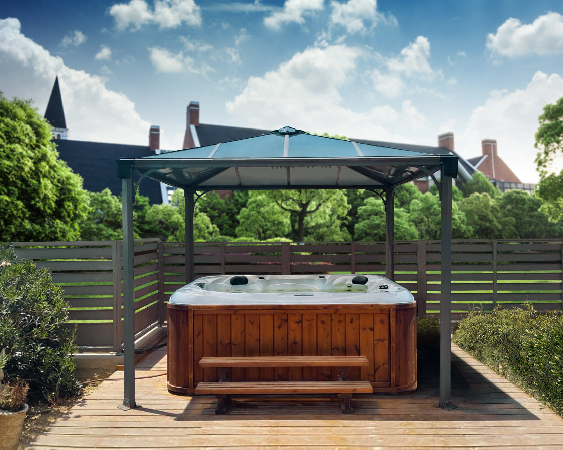 Canopia by Palram Palermo 10' x 10' Grey Gazebo