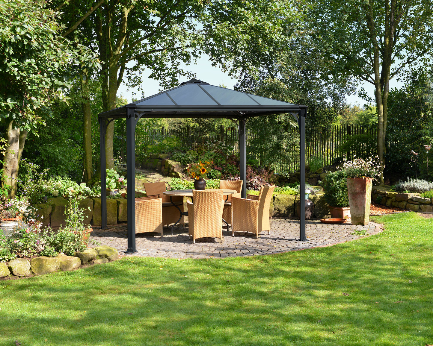 Canopia by Palram Palermo 10' x 10' Grey Gazebo