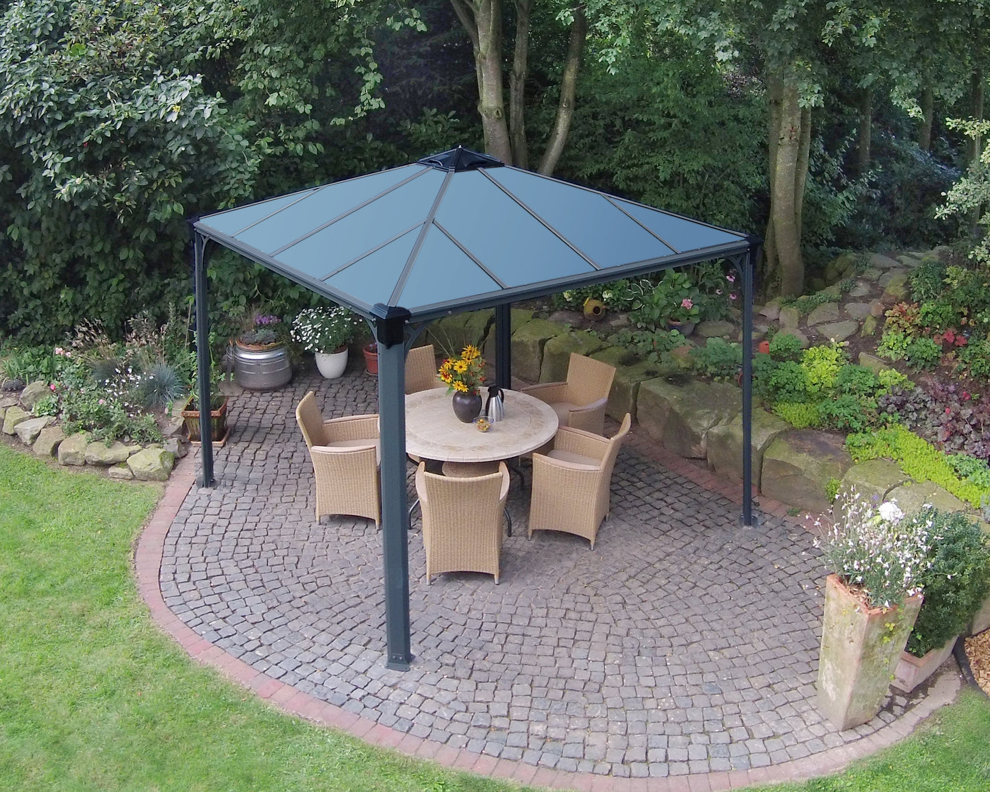 Canopia by Palram Palermo 10' x 10' Grey Gazebo
