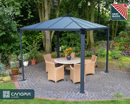 Canopia by Palram Palermo 10' x 10' Grey Gazebo
