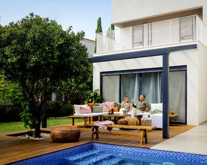 Canopia by Palram Stockholm 11' x 17' Grey/Clear Patio Cover