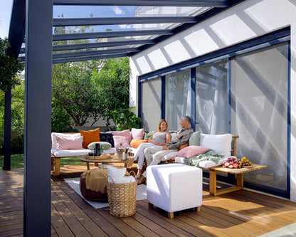 Canopia by Palram Stockholm 11' x 17' Grey/Clear Patio Cover