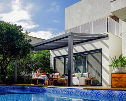 Canopia by Palram Stockholm 11' x 17' Grey/Clear Patio Cover