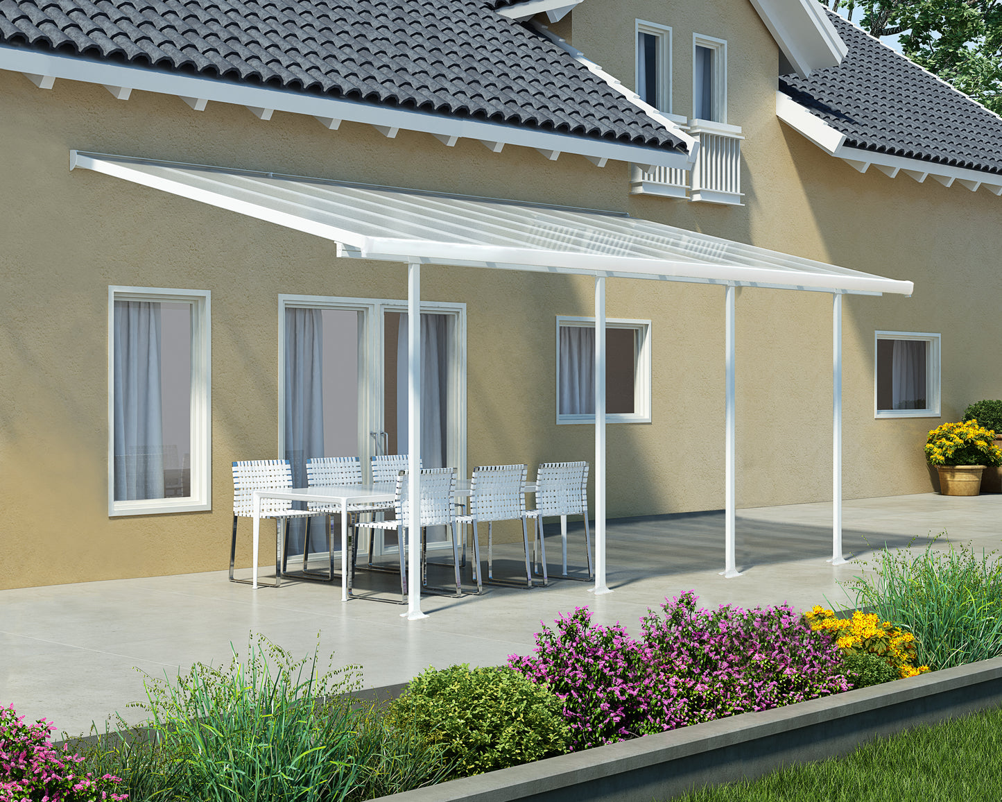 Canopia by Palram Feria 10' x 20' White Patio Cover