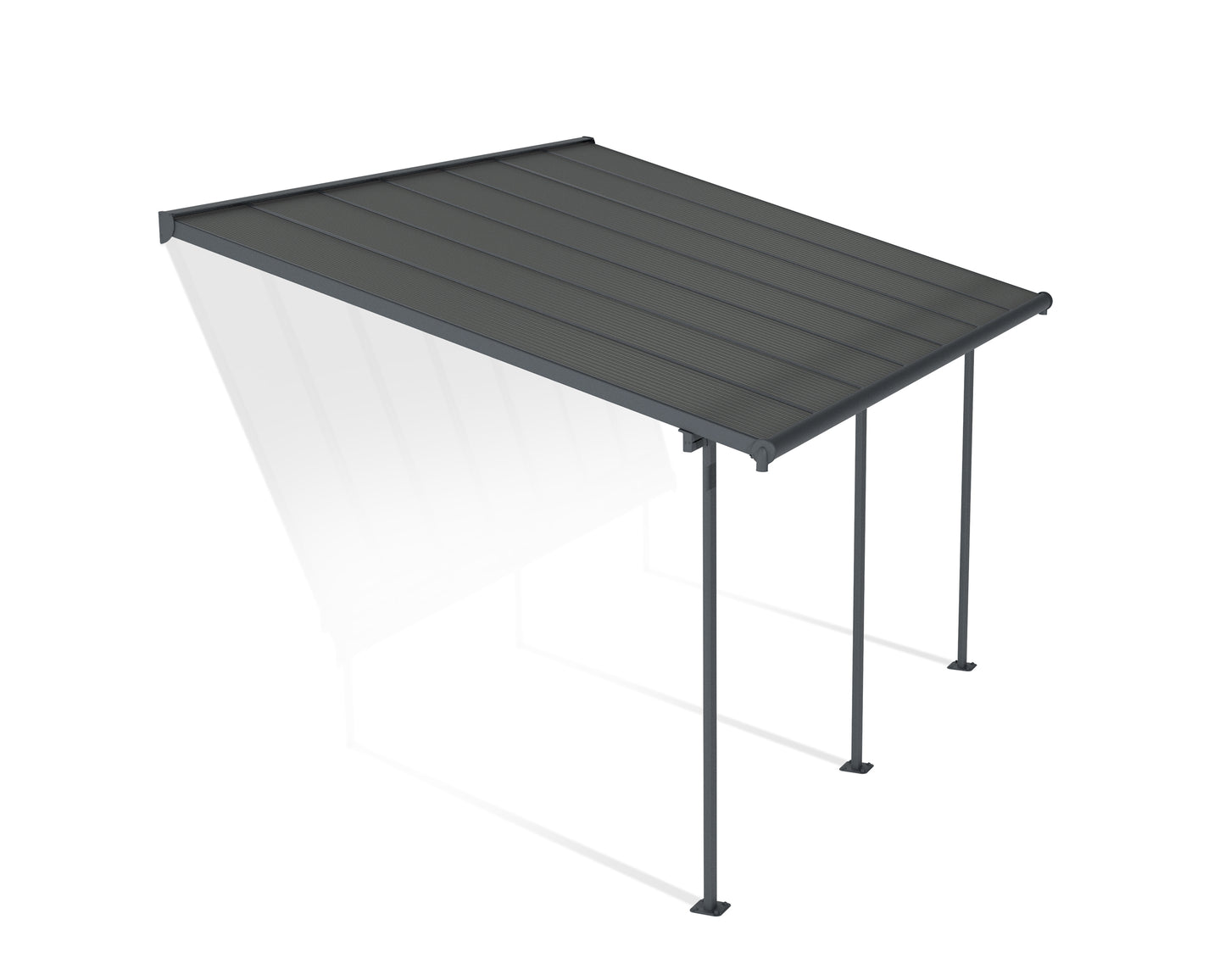 Canopia by Palram Sierra 10' x 14' Grey Patio Cover