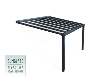 Canopia by Palram Stockholm 11' x 17' Grey/Clear Patio Cover