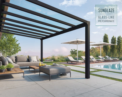 Canopia by Palram Stockholm 11' x 17' Grey/Clear Patio Cover