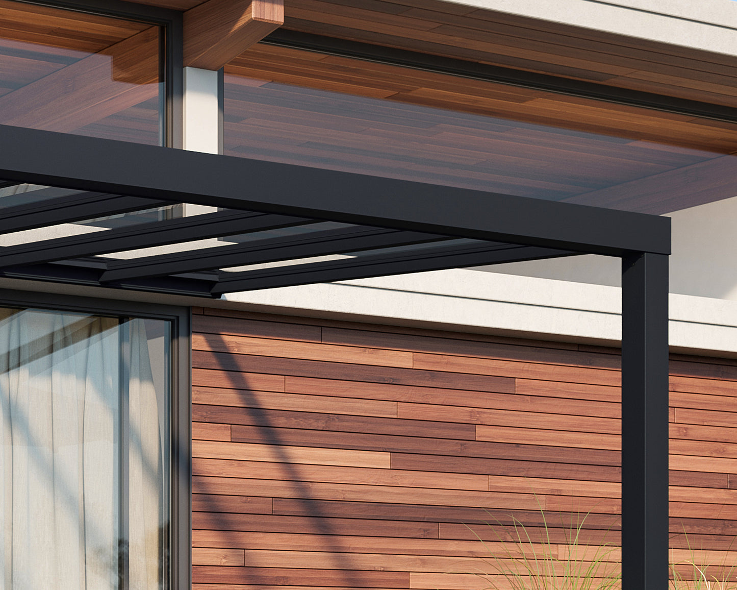 Canopia by Palram Stockholm 11' x 17' Grey/Clear Patio Cover