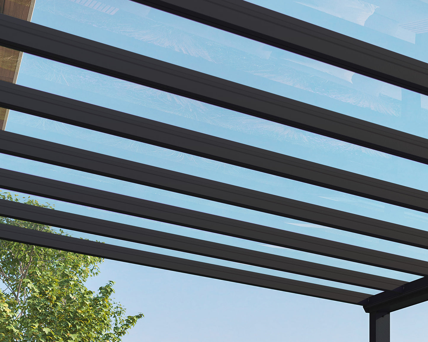 Canopia by Palram Stockholm 11' x 17' Grey/Clear Patio Cover