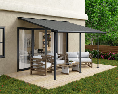 Canopia by Palram Sierra 10' x 14' Grey Patio Cover