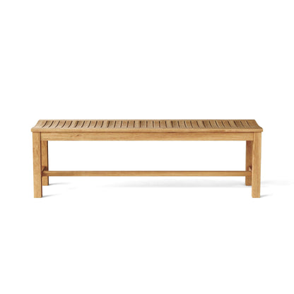 Anderson Teak Casablanca 3-Seater Backless Bench with Cast Slate Cushion