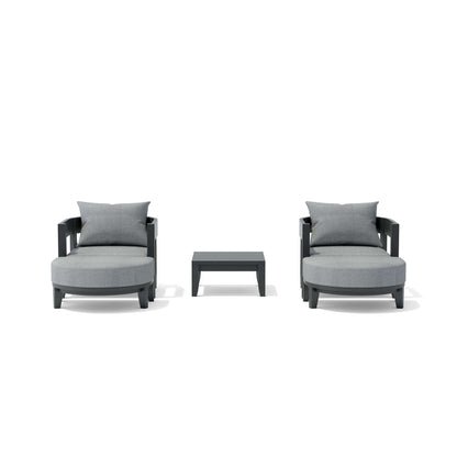 Anderson Teak Coronado 5-Piece Aluminum Deep Seating Set with Cast Slate Cushions
