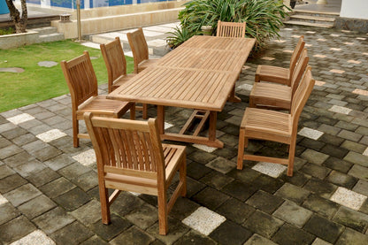 Anderson Teak Bahama Sahara 9-Piece 10' Rectangular Dining Set