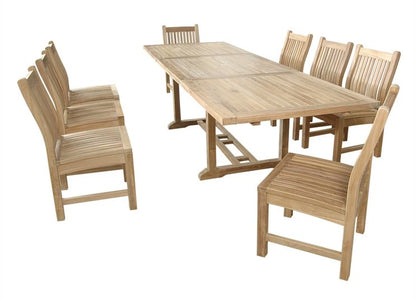 Anderson Teak Bahama Sahara 9-Piece 10' Rectangular Dining Set