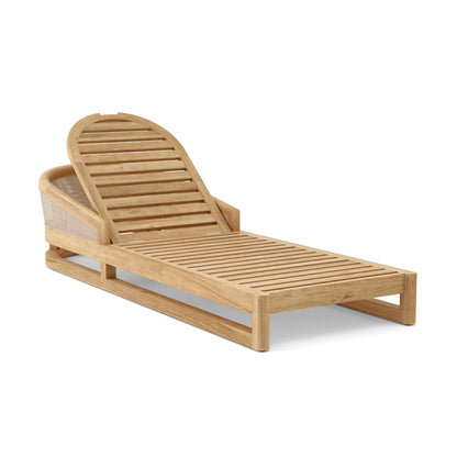 Anderson Teak Catania Chaise Sun Lounger with Cast Slate Cushion