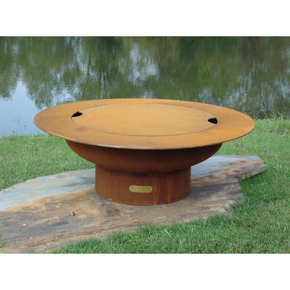 Fire Pit Art Saturn With Lid Wood Burning Fire Pit