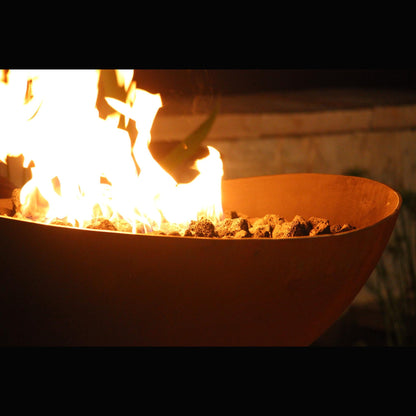 Fire Pit Art Scallop Natural Gas Electronic Ignition Fire Pit