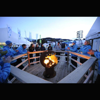 Fire Pit Art Third Rock Steel Propane Electronic Ignition Fire Pit