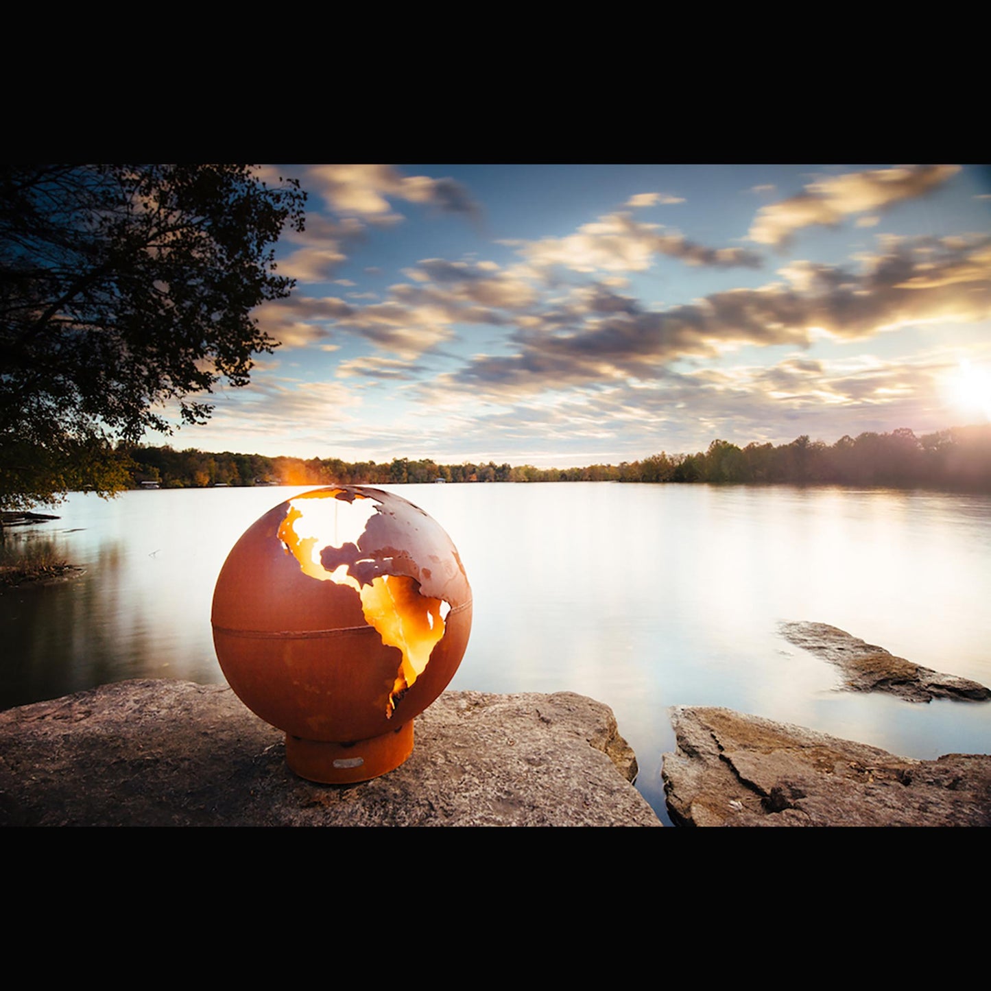 Fire Pit Art Third Rock Steel Wood Burning Fire Pit