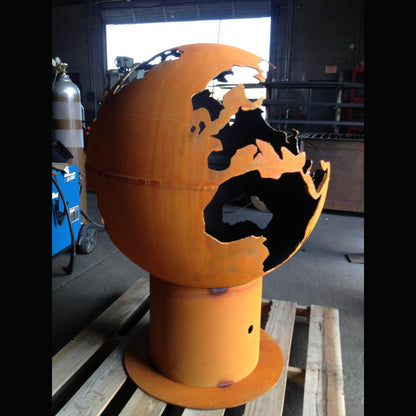 Fire Pit Art Third Rock Steel Propane Electronic Ignition Fire Pit