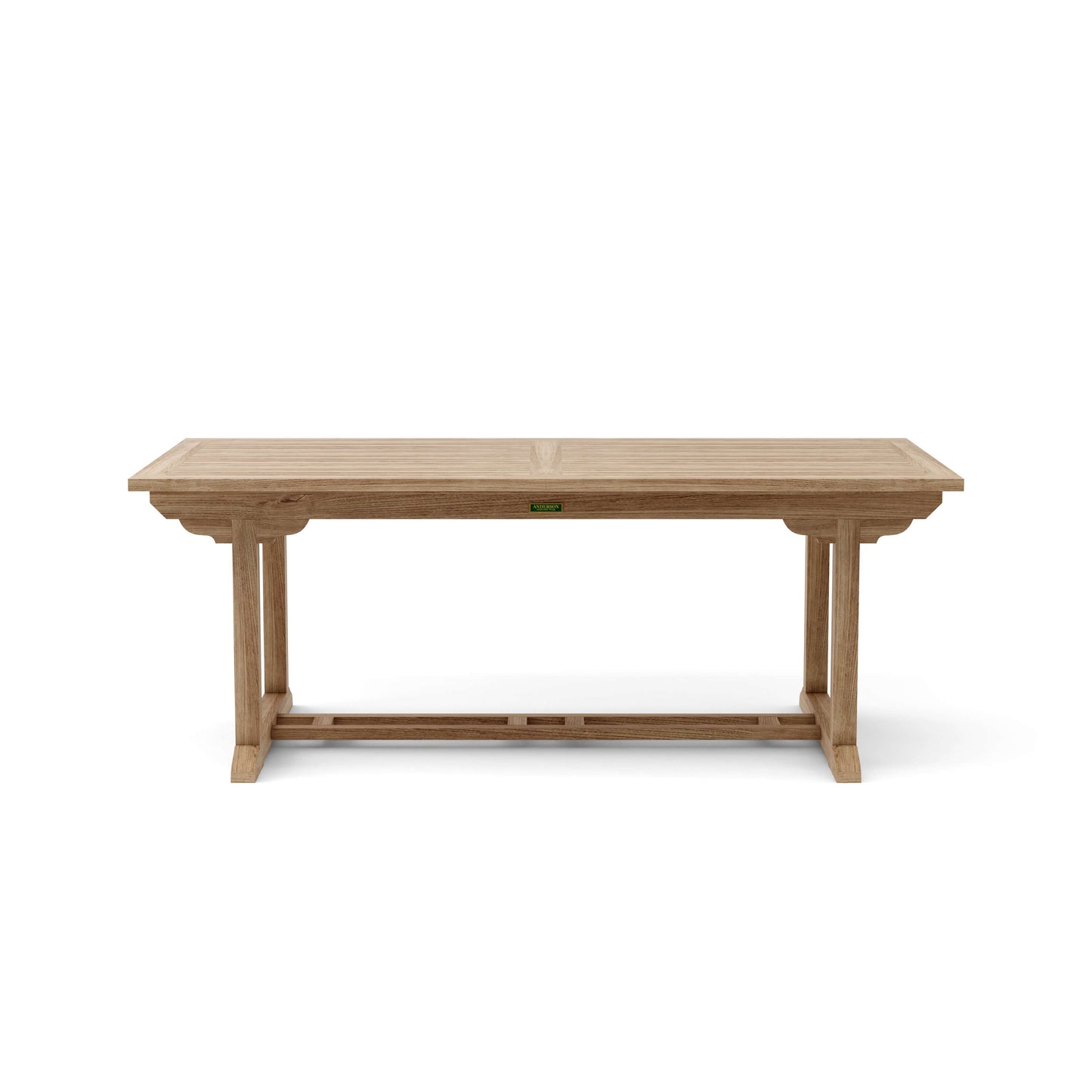 Anderson Teak Bahama Sahara 9-Piece 10' Rectangular Dining Set with Cast Slate Cushions