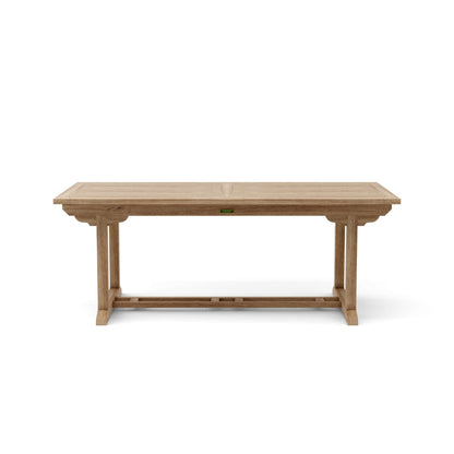 Anderson Teak Bahama Sahara 9-Piece 10' Rectangular Dining Set with Cast Slate Cushions