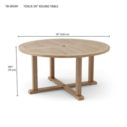 Anderson Teak Tosca 5-Foot Round Table