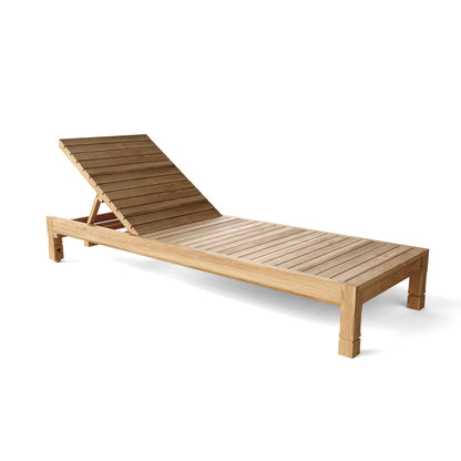 Anderson Teak SouthBay Sun Lounger with Cast Slate Cushion
