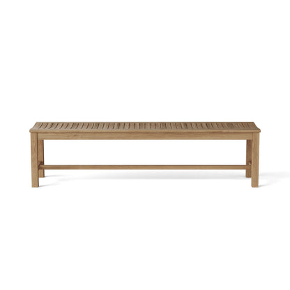 Anderson Teak Casablanca 4-Seater Backless Bench with Cast Slate Cushion
