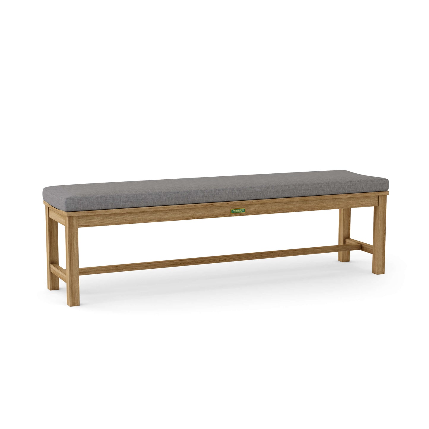 Anderson Teak Casablanca 4-Seater Backless Bench with Cast Slate Cushion