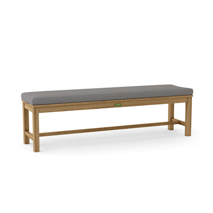 Anderson Teak Casablanca 4-Seater Backless Bench with Cast Slate Cushion