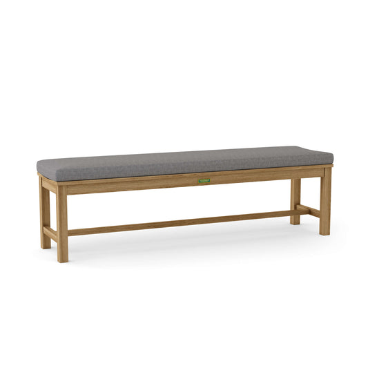 Anderson Teak Casablanca 4-Seater Backless Bench with Cast Slate Cushion